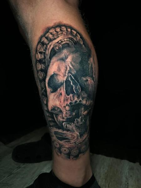 tattoos/ - Skull with tentacles - 146161